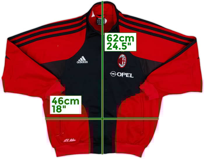 2004-05 AC Milan adidas Track Jacket - 7/10 - (M.Boys)