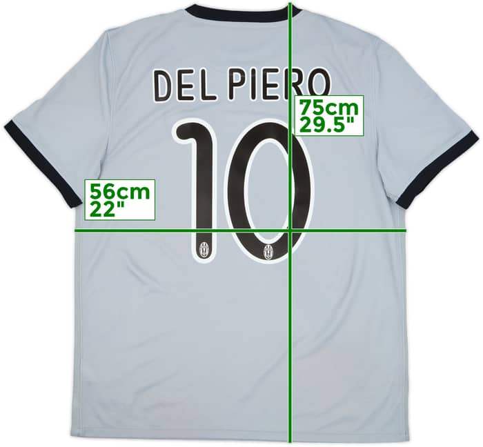 2009-10 Juventus Away Shirt Del Piero #10 - 7/10 - (L)