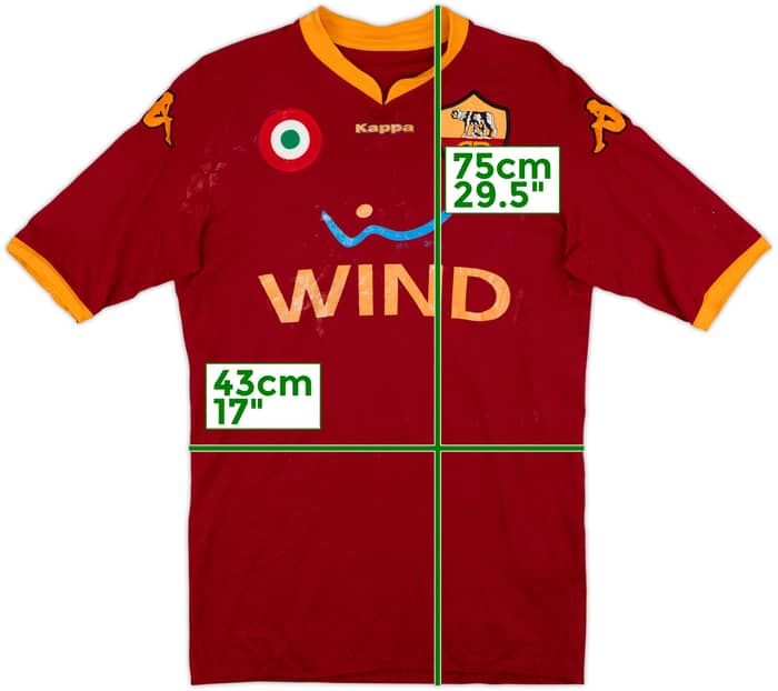 2007-08 Roma Home Shirt Totti #10 - 4/10 - (M)