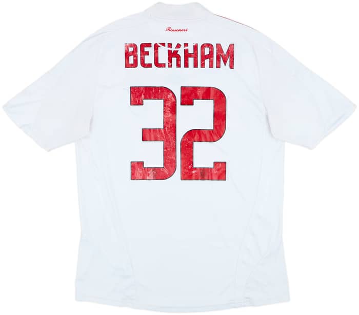 2008-09 AC Milan Away Shirt Beckham #32 - 4/10 - (L)