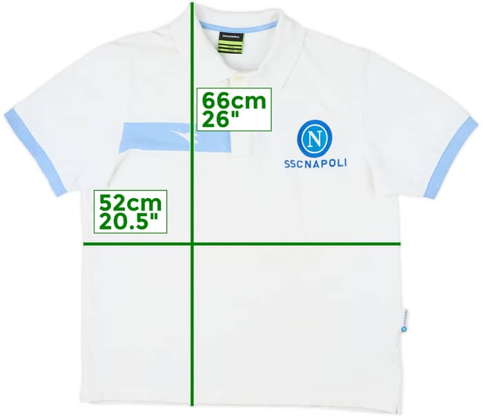 2000-01 Napoli Diadora Polo Shirt - 8/10 - (S)