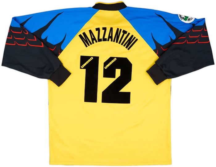 1996-97 Inter Milan Match Issue GK Shirt Mazzantini #12