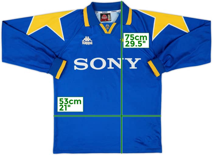 1995-96 Juventus Away L/S Shirt - 5/10 - (L)
