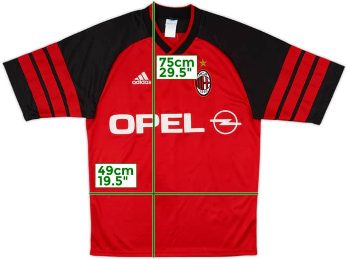 1998-99 AC Milan adidas Training Shirt - 8/10 - (S)