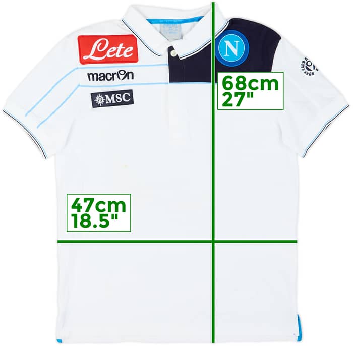 2012-13 Napoli Macron Polo Shirt - 7/10 - (S)