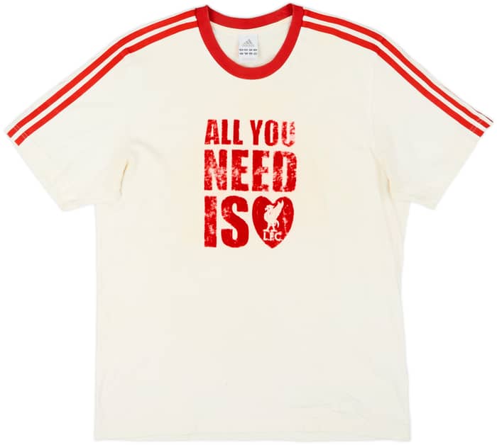 2008-09 Liverpool adidas Cotton Tee - 5/10 - (L)