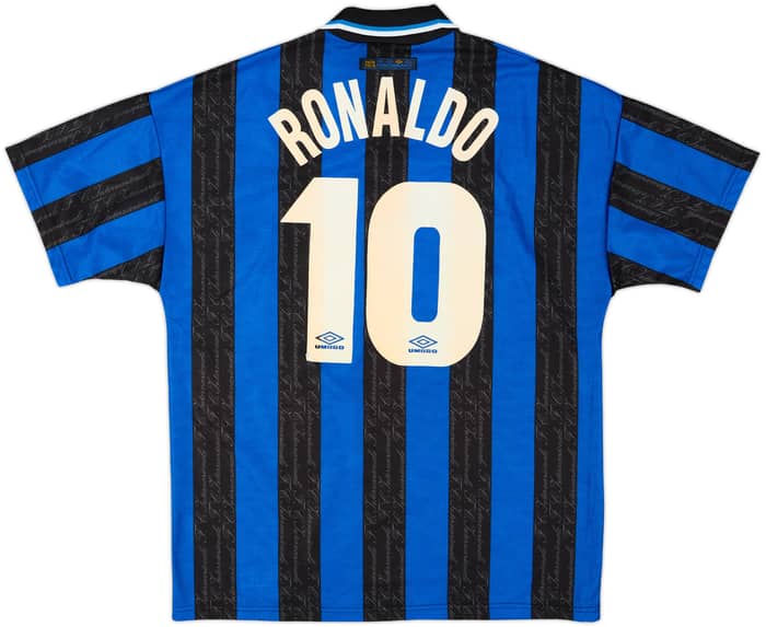 1997-98 Inter Milan Home Shirt Ronaldo #10 - 6/10 - (L)