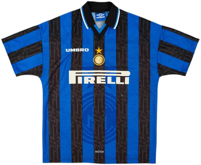 1997-98 Inter Milan Home Shirt Ronaldo #10 - 6/10 - (L)