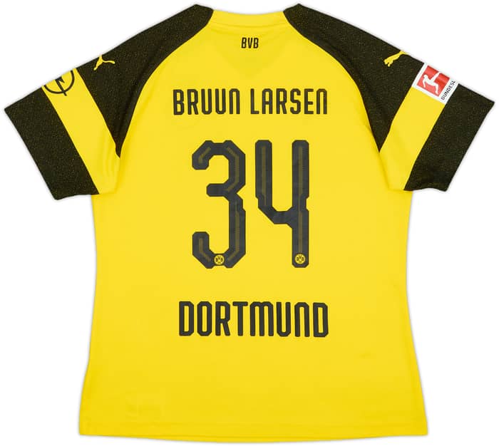 2018-19 Borussia Dortmund Home Shirt Bruun Larsen #34 - 8/10 - (Women's L)