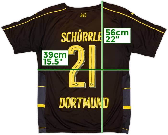 2016-17 Borussia Dortmund Away Shirt Schurrle #21 - 7/10 - (M.Boys)