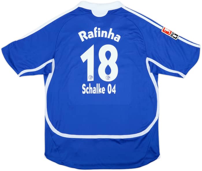 2006-07 Schalke Home Shirt Rafinha #18 - 5/10 - (XL.Boys)