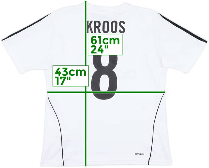 2015-16 Real Madrid adidas 'Foundation' Training Shirt Kroos #8 - 5/10 - (L.Boys)