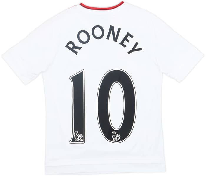 2015-16 Manchester United Away Shirt Rooney #10 - 6/10 - (M.Boys)