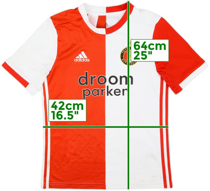 2019-20 Feyenoord Home Shirt - 5/10 - (L.Boys)