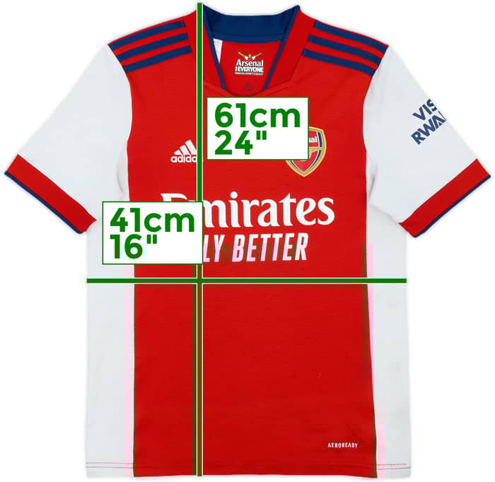 2021-22 Arsenal Home Shirt - 5/10 - (M.Boys)