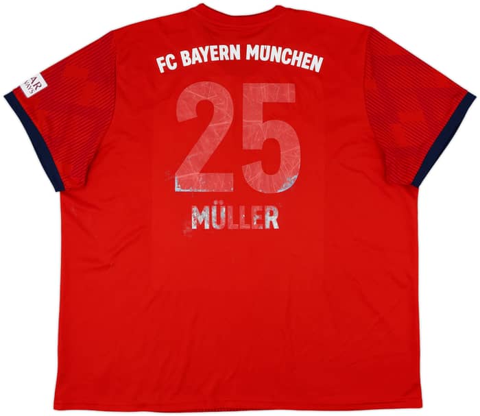 2018-19 Bayern Munich Home Shirt Muller #25 - 4/10 - (3XL)