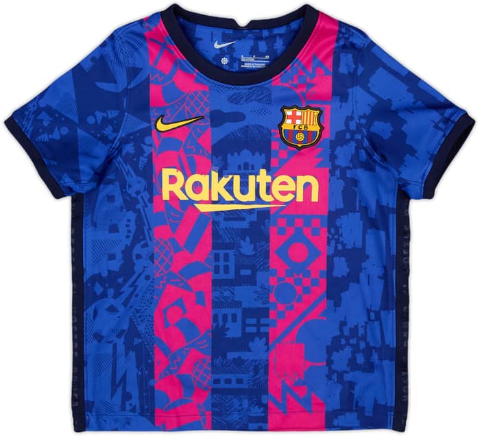 2021-22 Barcelona Third Shirt - 5/10 - (6-7 Years)