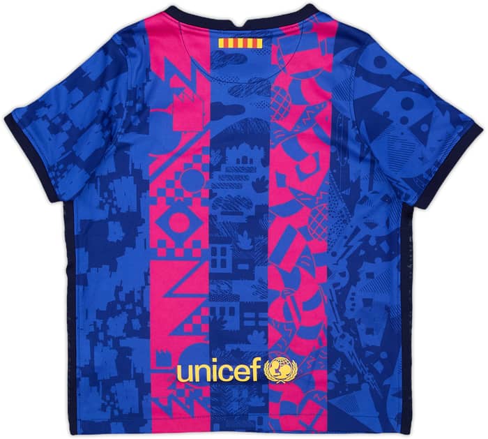 2021-22 Barcelona Third Shirt - 5/10 - (6-7 Years)