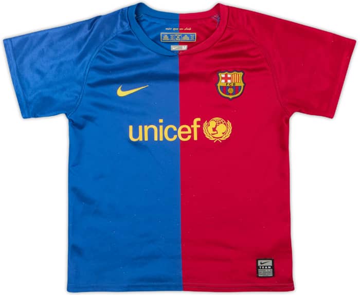 2008-09 Barcelona Home Shirt - 8/10 - (5-6 Years)