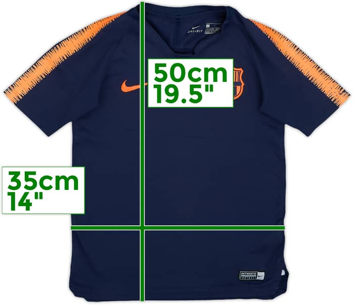 2018-19 Barcelona Nike Training Shirt - 7/10 - (S.Boys)
