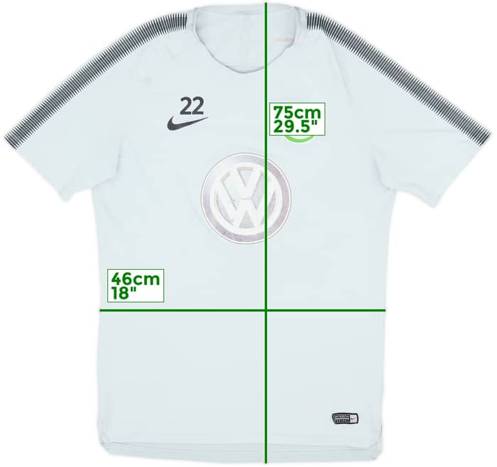 2017-18 Wolfsburg Player Issue Nike Training Shirt #22 - 5/10 - (L)