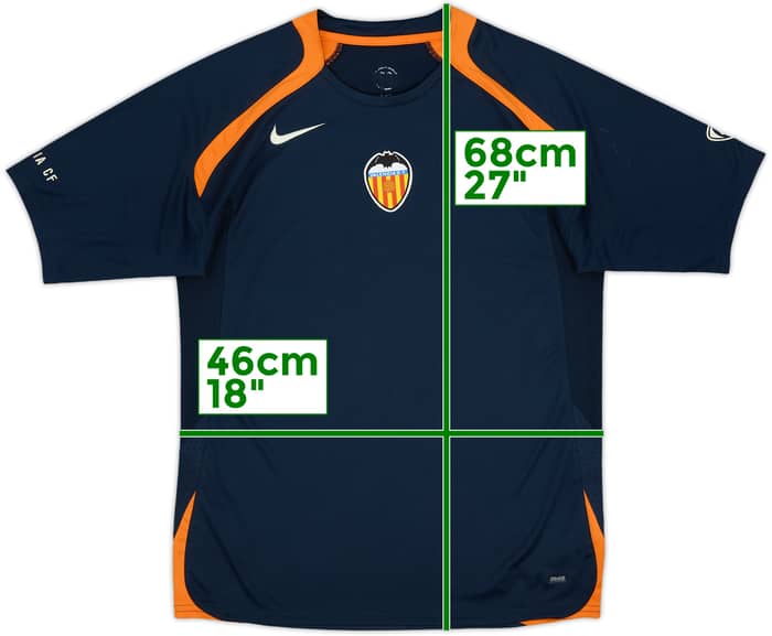2005-06 Valencia Nike Training Shirt - 8/10 - (XL.Boys)