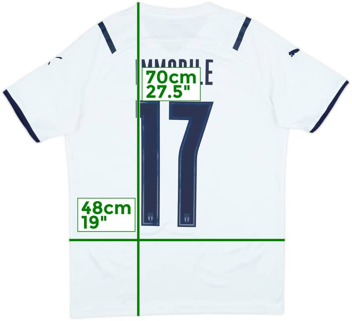 2020-21 Italy Away Shirt Immobile #17 - 10/10 - (S)