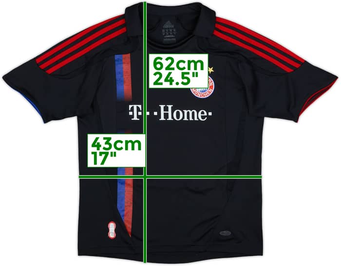 2007-09 Bayern Munich European Shirt Ribery #7 - 3/10 - (L.Boys)