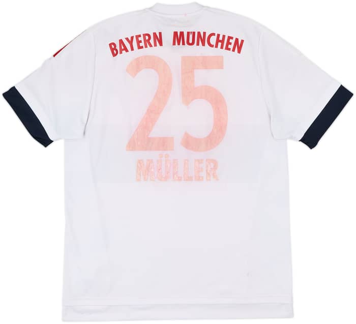 2015-16 Bayern Munich Away Shirt Muller #25 - 4/10 - (L)