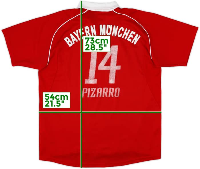 2005-06 Bayern Munich Home Shirt Pizarro #14 - 5/10 - (XL.Boys)