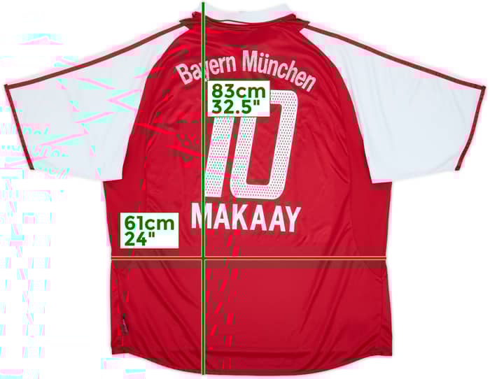 2003-04 Bayern Munich Home Shirt Makaay #10 - 5/10 - (XXL)