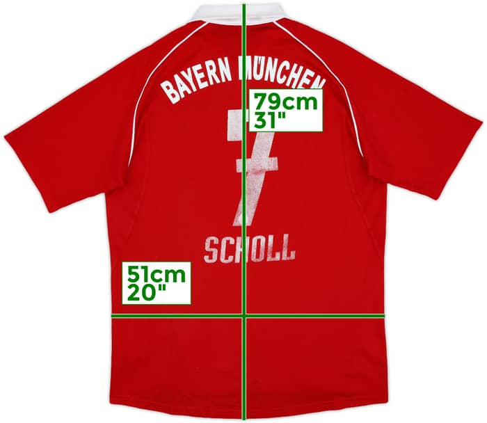 2005-06 Bayern Munich Home Shirt Scholl #7 - 4/10 - (M)