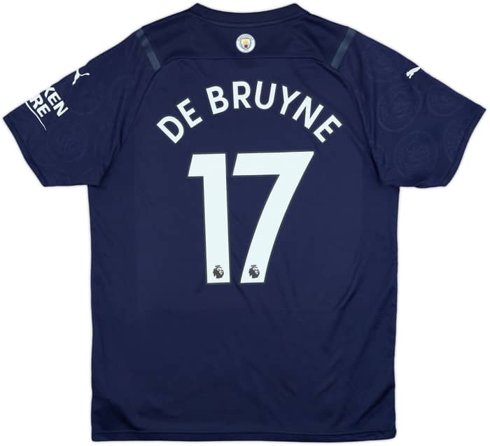 2021-22 Manchester City Third Shirt De Bruyne #17 - 9/10 - (XL)