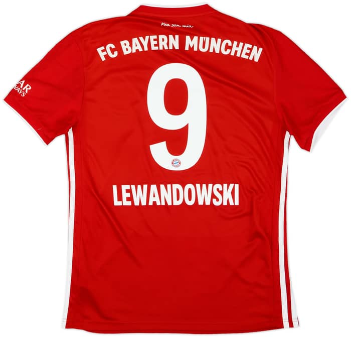 2020-21 Bayern Munich Home Shirt Lewandowski #9 - 7/10 - (M)
