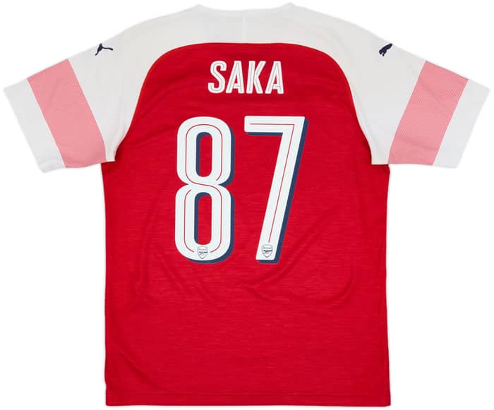 2018-19 Arsenal Home Shirt Saka #87 - 6/10 - (M)
