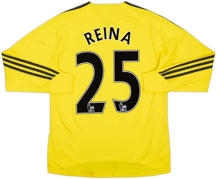 Camiseta de portero del Liverpool 2009-10 Reina #25 - 6/10 - (Niños L)