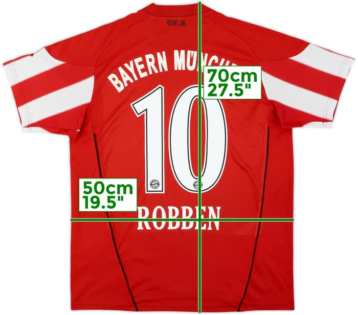 2010-11 Bayern Munich Home Shirt Robben #10 - 6/10 - (XL.Boys)