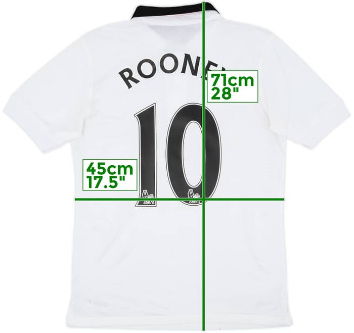 2014-15 Manchester United Authentic Away Shirt Rooney #10 - 7/10 - (S)