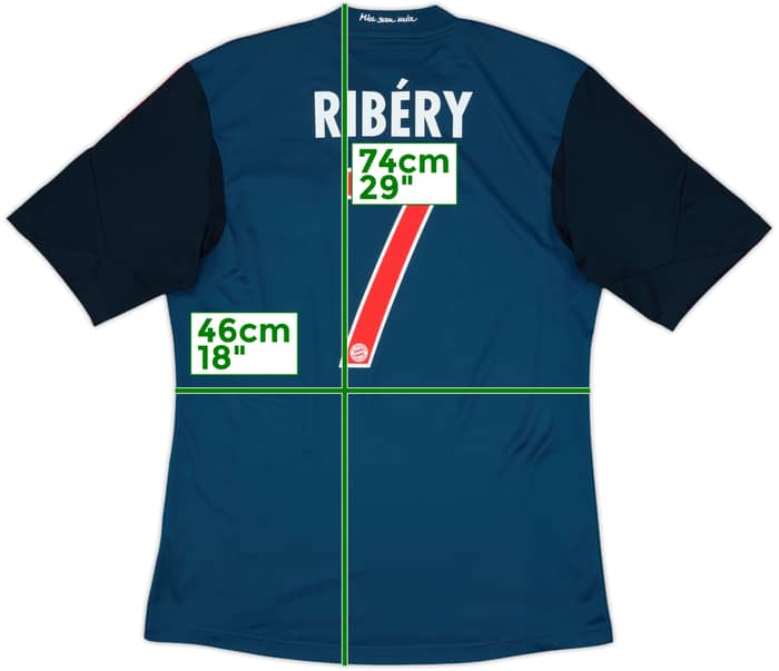 2013-14 Bayern Munich Third Shirt Ribery #7 - 9/10 - (M)