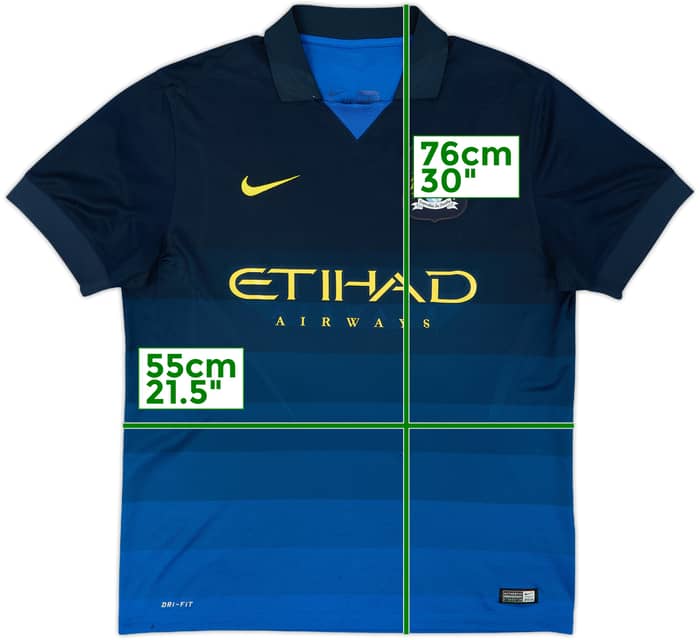 2014-15 Manchester City Away Shirt - 4/10 - (L)
