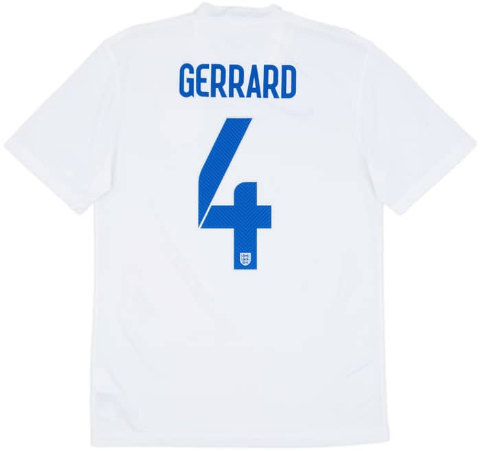 2014-15 England Home Shirt Gerrard #4 - 7/10 - (S)