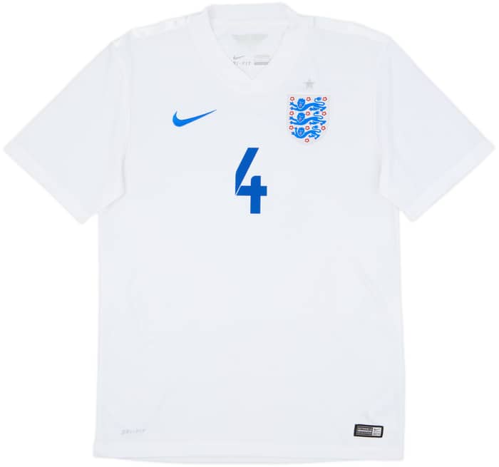 2014-15 England Home Shirt Gerrard #4 - 7/10 - (S)