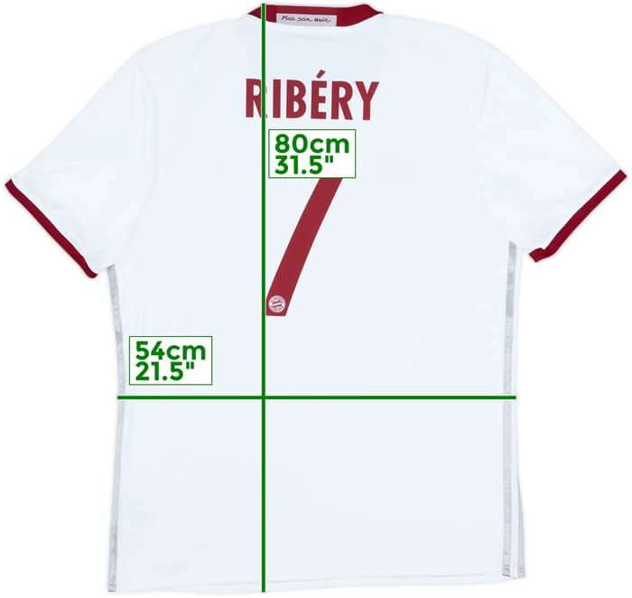 2016-17 Bayern Munich Third Shirt Ribery #7 - 9/10 - (L)