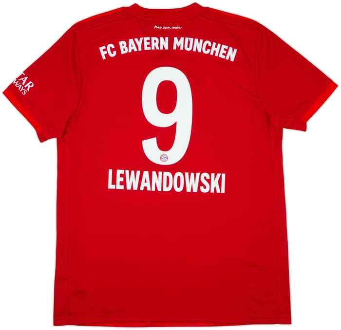 2019-20 Bayern Munich Home Shirt Lewandowski #9 - 9/10 - (L)