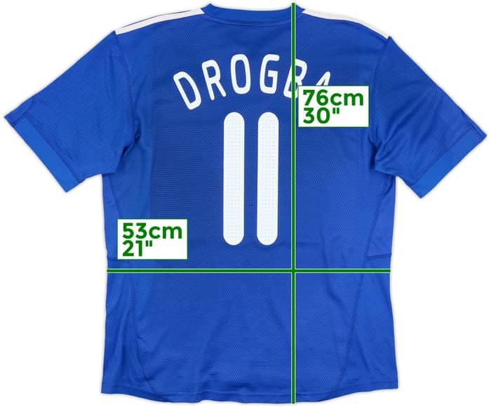 2009-10 Chelsea Home Shirt Drogba #11 - 4/10 - (L)