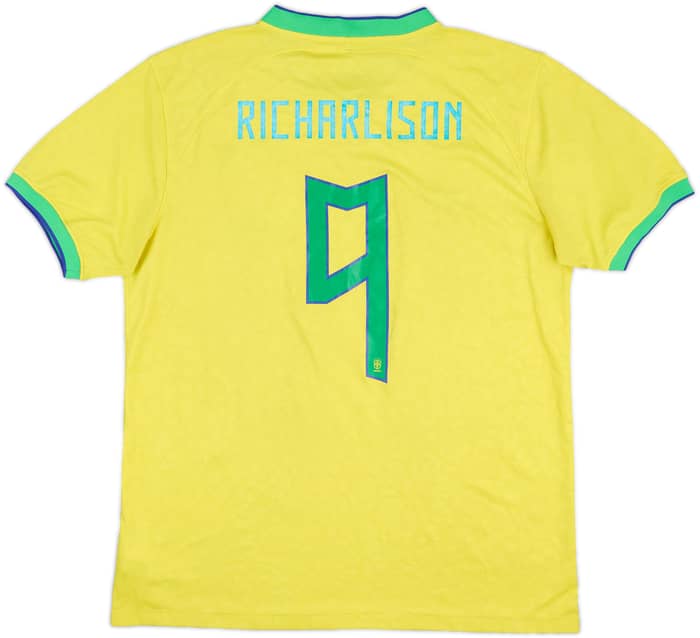 2022-23 Brazil Home Shirt Richarlison #9 - 4/10 - (XL)