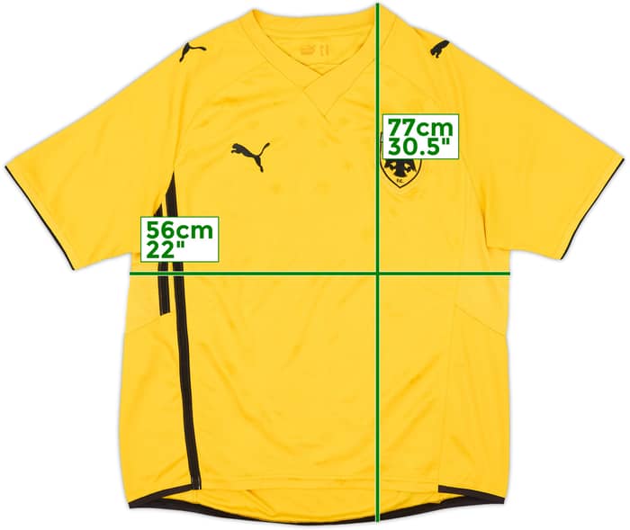 2009-10 AEK Athens Home Shirt #10 - 8/10 - (L)