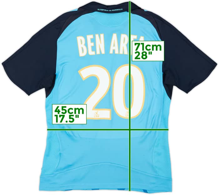 2008-09 Olympique Marseille Away Shirt Ben Arfa #20 - 6/10 - (S)