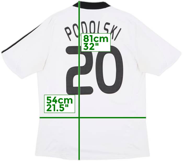 2008-09 Germany Home Shirt Podolski #20 - 5/10 - (L)