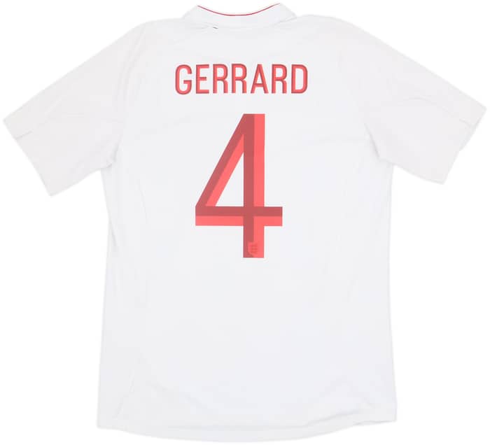 2012-13 England Home Shirt Gerrard #4 - 6/10 - (M)